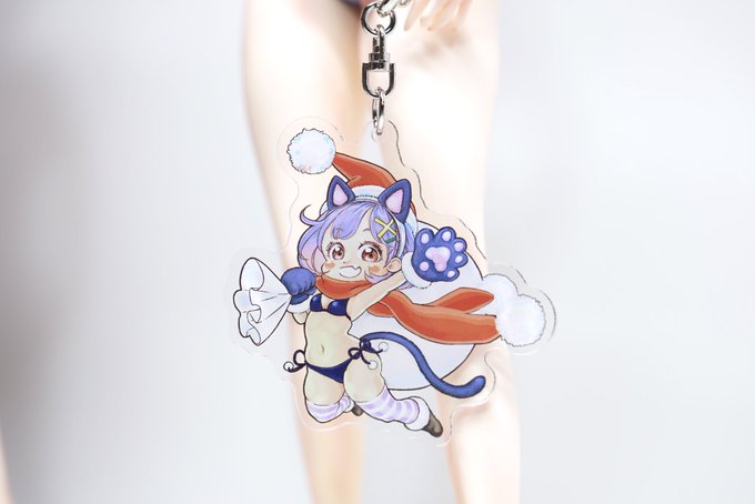 0623先生のチビあずたんサンタちゃんアクキー。見よこのチビムッチリ❤️ 