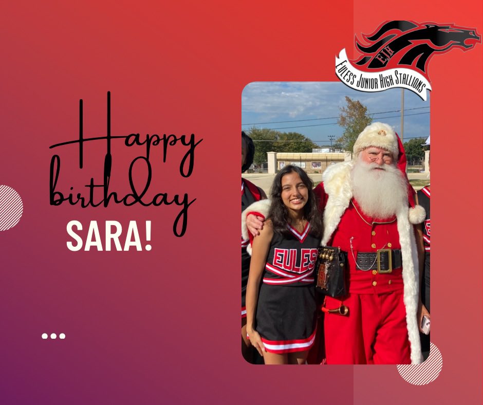 EulessCheer's tweet photo. Happy birthday Sara! ❤️🖤 https://t.co/kvMNiUrrD4