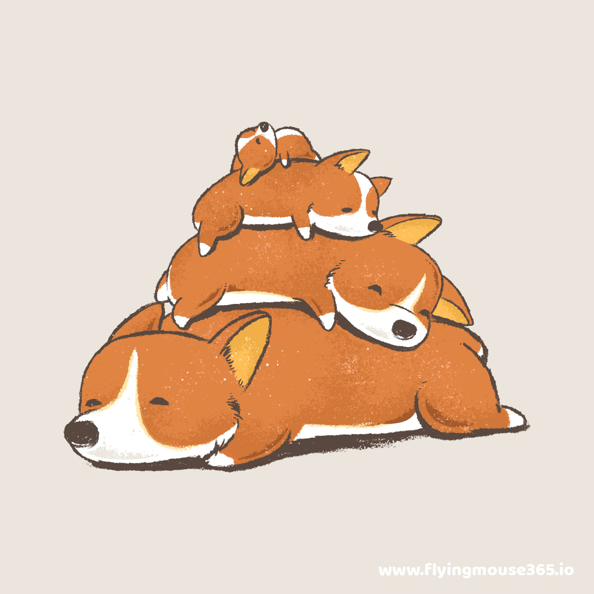 Нарисовать милого корги