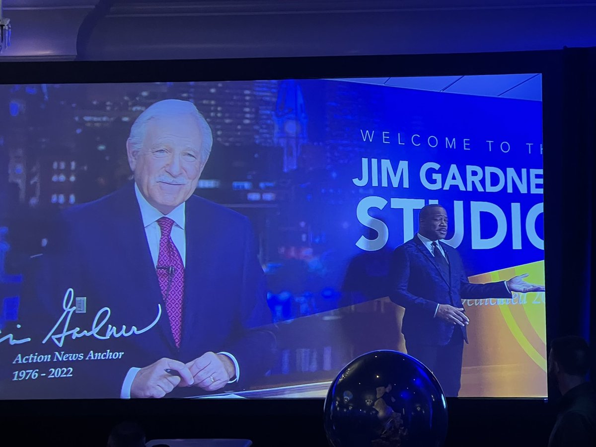 Sharrie Williams (@williamssharrie) on Twitter photo Tonight, we celebrate the one and only <a href="/Jim_Gardner/">Jim Gardner</a>!
45 years at <a href="/6abc/">Action News on 6abc</a> as a trusted journalist. We are going to miss you.
#Philly #Philadelphia #ActionNews Tonight, we celebrate the one and only <a href="/Jim_Gardner/">Jim Gardner</a>!
45 years at <a href="/6abc/">Action News on 6abc</a> as a trusted journalist. We are going to miss you.
#Philly #Philadelphia #ActionNews