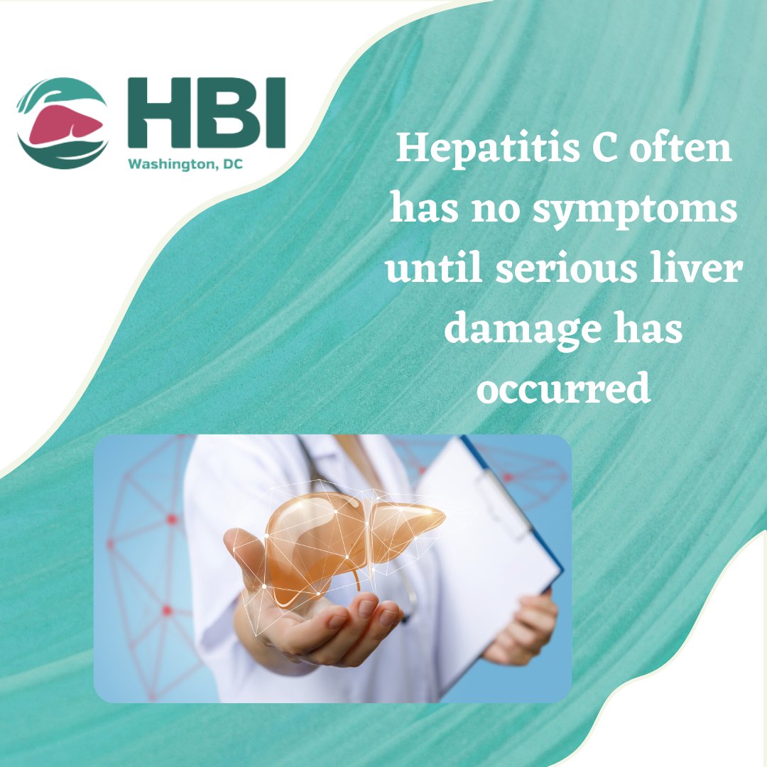 HBIDC's tweet photo. Hepatitis C often has no symptoms until serious liver damage has occurred. Getting tested is the only way to know if you have #hepatitisC. All adults should get tested. Talk to your doctor – it could save your life. #KnowHepC https://t.co/5ftLTA8HWI https://t.co/JrgLHMKjKs