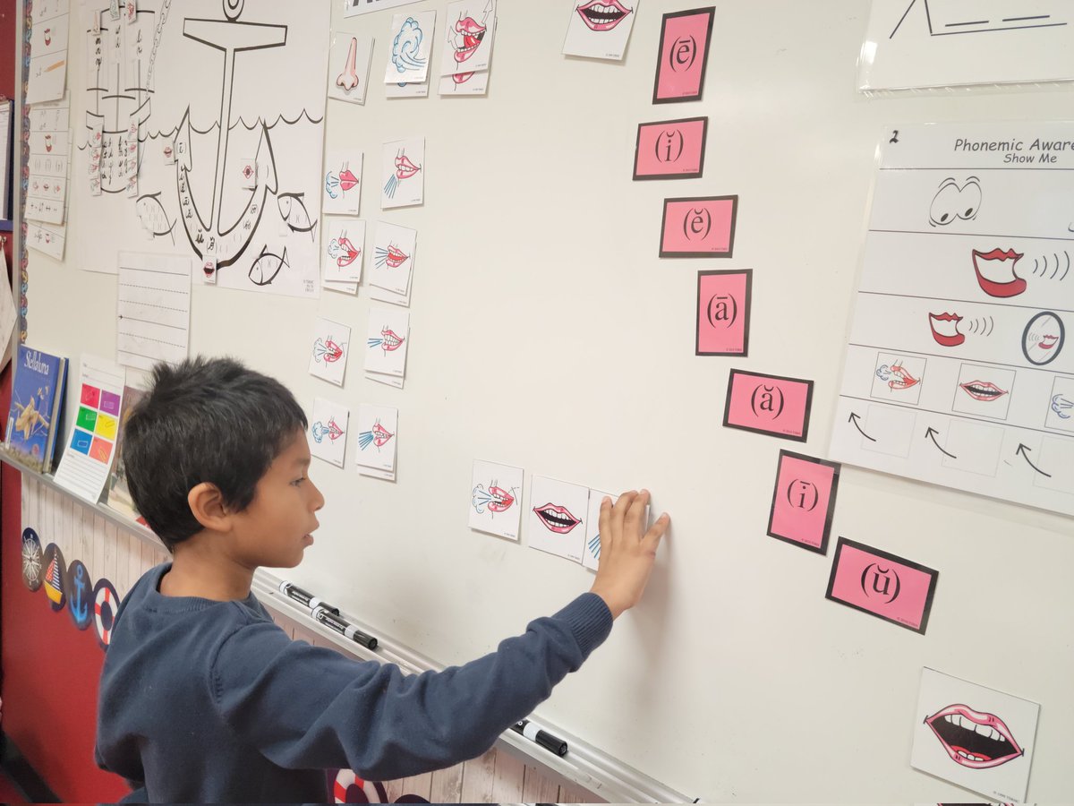 Got2LoveBooks's tweet photo. "Pull down sound pictures." So PROUD of my second grade Take Flight group!! First time at my board...they 💜 it!! @NISDMurnin Finishing our year STRONG! #Learning2gether #Rigor #DyslexiaTherapistInTraining https://t.co/cWa7kfvTFv