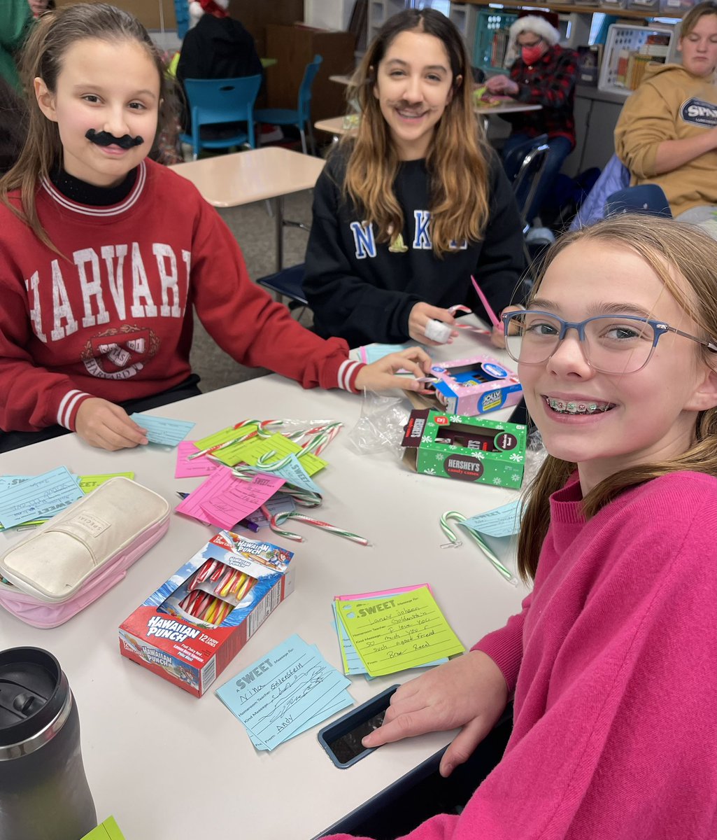 These elves are hard at work to spread some HOLIDAY CHEER! Friday morning over 800 kind messages will be spread… We are beyond grateful for the LMS Student Council who create a positive school environment at LMS!💜 <a href="/LundahlLions/">Lundahl Lions</a> <a href="/d47schools_/">District 47 Schools</a>