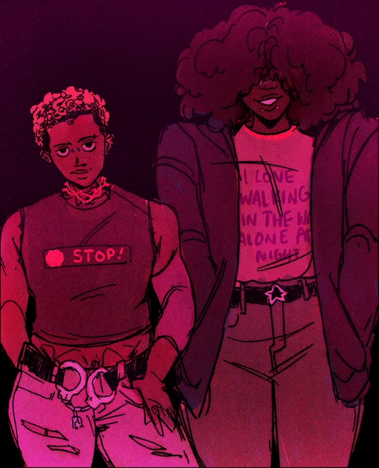 funky belts, funky shirts 