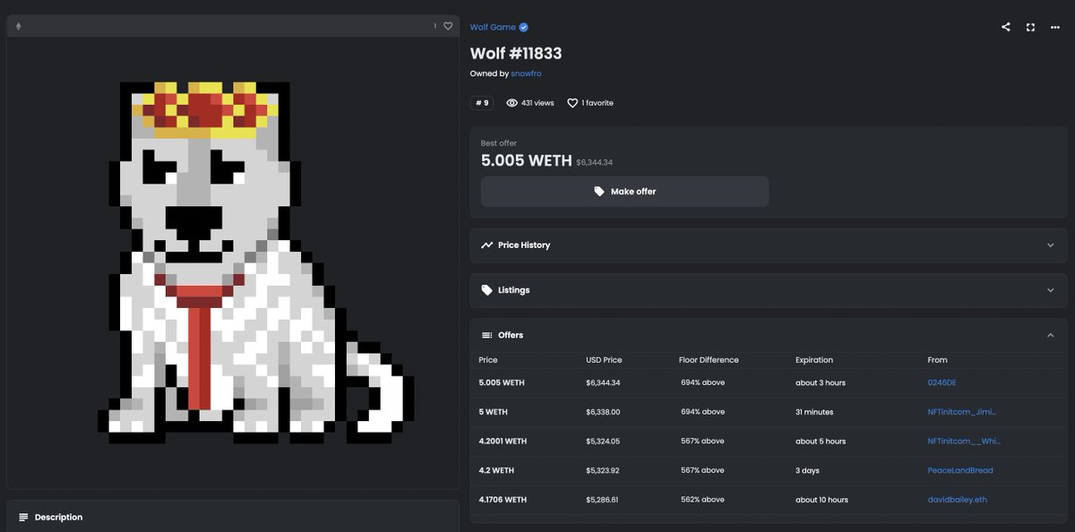 HOLY SHIT. <a href="/ArtOnBlockchain/">Erick / Snowfro / 🦩 / LAO / #️⃣ / 🔴</a> just bought an A8 for 75E &amp; 2 unminted Squiggles. 🐺👑

LFGGGGG! 

Congrats on the historic deal <a href="/JusSumGuy740170/">Jus Sum Guy</a> and welcome to the Wolf Pack, Snow. 💯