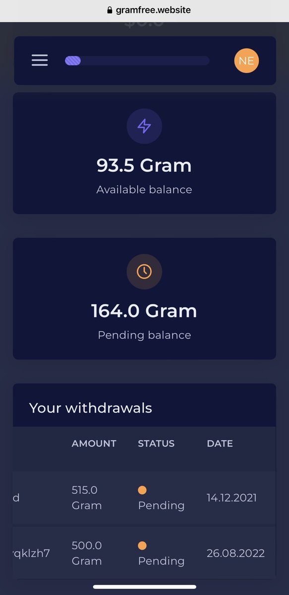 AnyBeeGirl's tweet image. #GramFreeStillPending Almost 1/5 of the way towards my third chance to withdraw. Am planning to create the category and win the most unpaid GramFree withdrawals in the Book of World Records. Gotta make it humorous to assuage the disappointment. #stackBTC