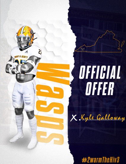 Kyleπ« (@itskgalloway) on Twitter photo Blessed to recieve an offer from Emory & Henry College!! Big thanks to <a href="/CoachWalters_/">Mitchell Walters</a> for the opportunity! Go Wasps!!π΅π‘
<a href="/GoWasps/">Emory & Henry Wasps</a> <a href="/StoneBridgeFB/">SB Bulldog Football</a> Blessed to recieve an offer from Emory & Henry College!! Big thanks to <a href="/CoachWalters_/">Mitchell Walters</a> for the opportunity! Go Wasps!!π΅π‘
<a href="/GoWasps/">Emory & Henry Wasps</a> <a href="/StoneBridgeFB/">SB Bulldog Football</a>