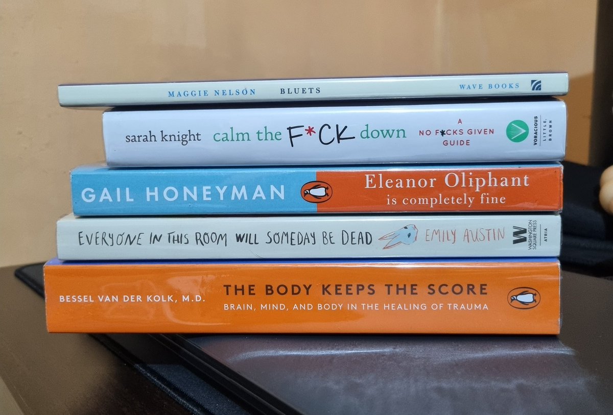 todayiworkfrom's tweet photo. Holiday reads 💙🤓 new haul from @_FullyBooked. Also, thanks for the care. 😊 Shoutout to Eastwood branch 💞 https://t.co/NRk4zugTmW