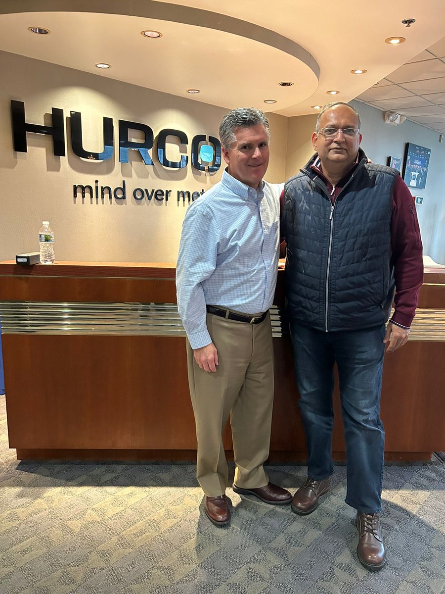 TopsolidI's tweet photo. Thank you #HURCO USA team for the welcome & hospitality extended to our @SunilDe95873729 at @hurcousa. Sharing few moments with their Sr. V.P. Joseph A. Braun
@designcellorg owns 2 #HURCO VMCs having powered them by #TopSolidCam is always a proud feelingπ
#topsolid #cadcam https://t.co/3wO2lxhWNf