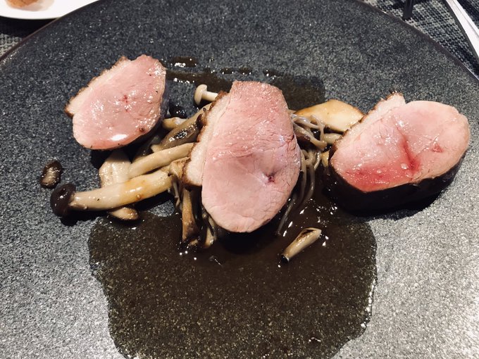 お昼ちょい贅沢して鴨 