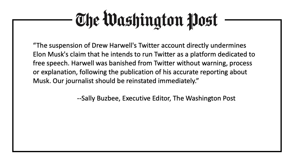 Statement from <a href="/washingtonpost/">The Washington Post</a> Executive Editor Sally Buzbee