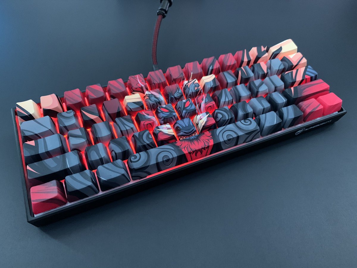 🔥🔥🥵Giveaway!🥵🔥🔥
Hai Twitter!! :D Ya'll have been spoiling us so much lately so here's a way we can give back. Enter to win our Red Oni Keycap Set (Text Available)🔥

To Enter
-Like &amp; Retweet
-Follow Us
-Comment a GIF

Winner Drawn Tomorrow! Thank you for Joining GLHF!🥵