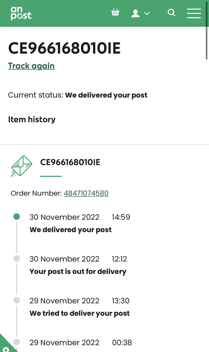 iaranolara's tweet photo. @Postvox Hi! On the 29th I was at home waiting for my package and no one knocked on the door. I was traveling on the 30th but the status of my order is delivered and I have not received anything. Could you help me? Thank you. https://t.co/mn3uOygyVx