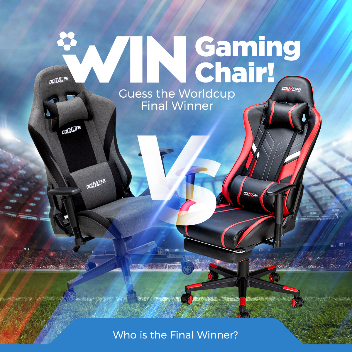 BlitzwolfTec's tweet photo. Guess winner and get amazing Gaming Chair!
Activity Link👉https://t.co/wXIJx2VE6p

#worldcup #worldcup2022 #worldcupfinal #guess #worldcupguess #winnerguess #gamingchair #gaming #gift #giveaway #giveawayevent #giveaway2022 #prize #BlitzWolf #douxlife #douxlifeofficefurniture https://t.co/DiGAkZ9ZK7