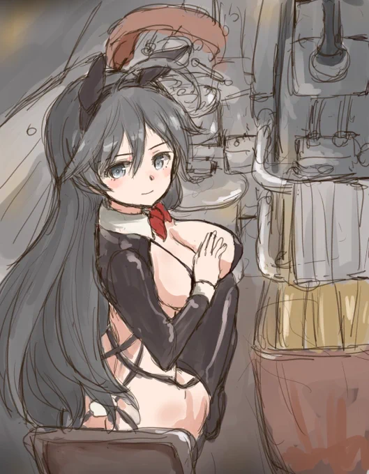 #五十鈴華生誕祭2022 #garupan 
逆バニー戦車使用(耳がみじかい)の華さんこういう衣装がよく似合う。 