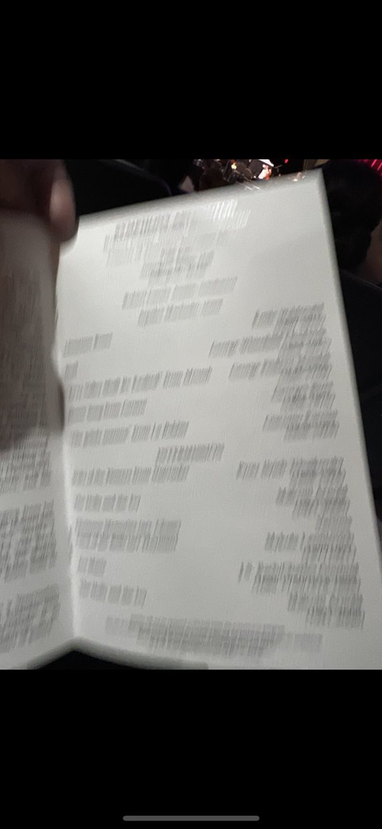 Scene - family group message

*parents go to symphony*
Me: oh wonderful what pieces are the playing?
Dad: