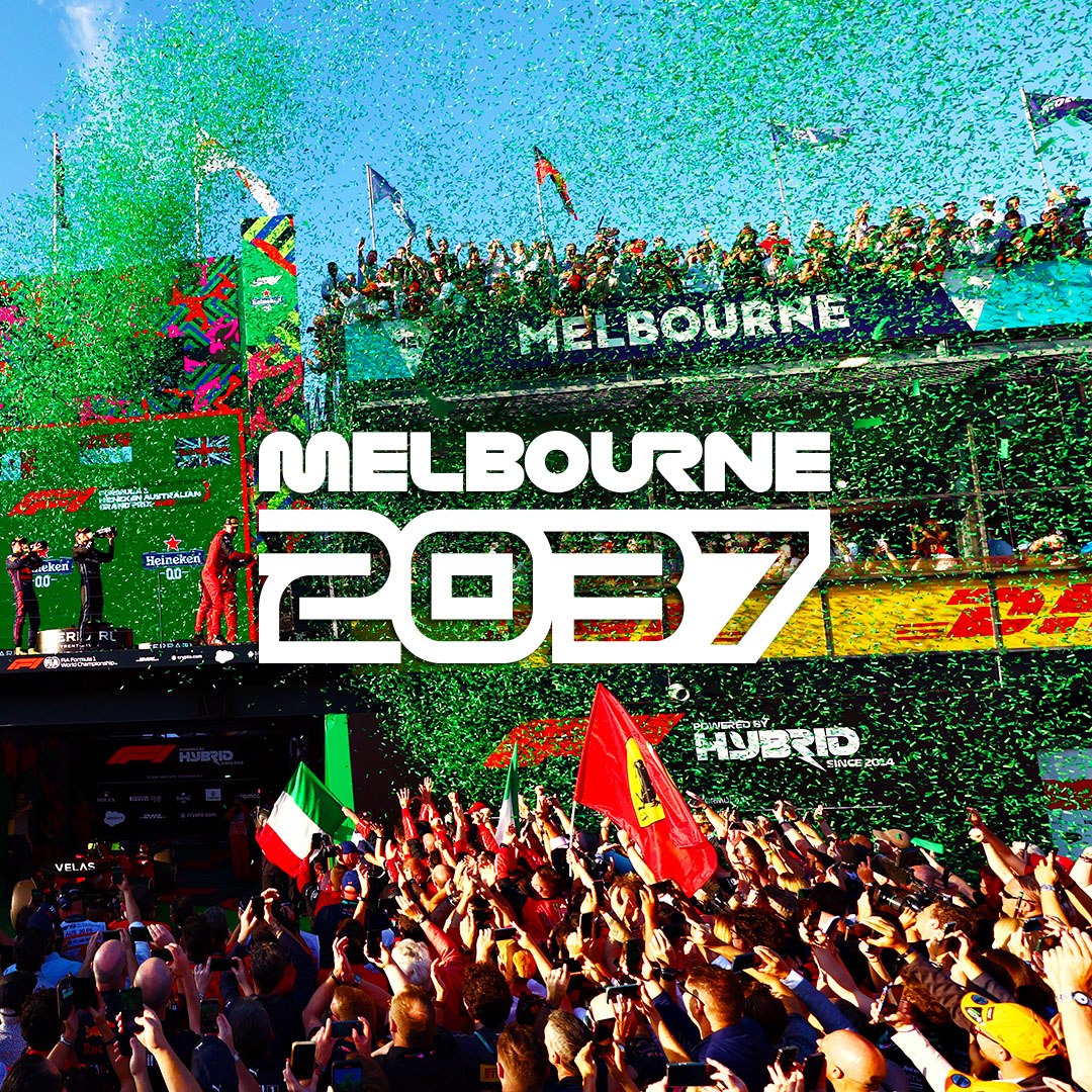 ausgrandprix's tweet image. Melbourne will now be the home of Formula 1 until 2037! 🇦🇺 

The additional two year extension is on top of the 10 year deal secured earlier this year 🙌 

#AusGP #F1