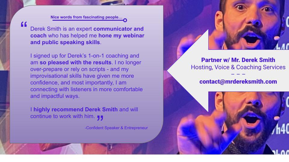 ConsultantsWord's tweet photo. I help English speakers and brave entrepreneurs ⭐️ #testimonials #publicspeaking #coaching #eventhost #videocourse https://t.co/ZCLKJrCm4m