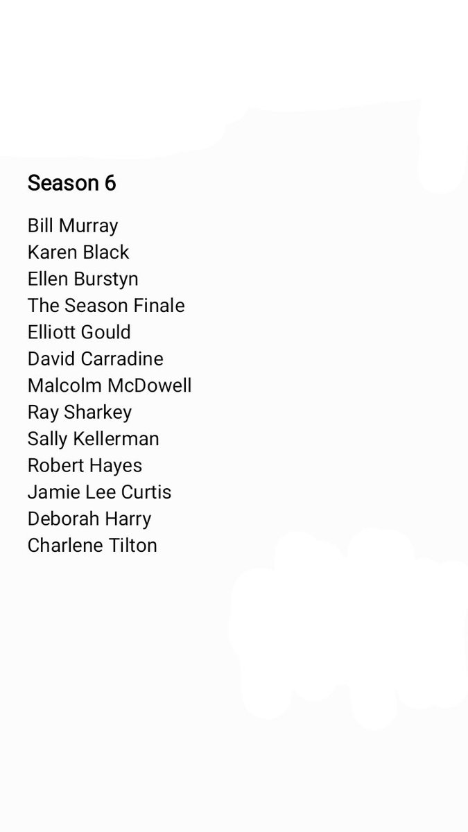 Imalive419's tweet photo. Here is my Season 6 list for anyone curious #DennyDillon @robindukewfc @RealGilbert #TimKazurinsky #GailMatthius #EddieMurphy @JrzyJoePiscopo #AnnRisley #CharlesRocket #TonyRosato #YvonneHudson #MatthewLaurance  #LaurieMetcalf #EmilyPrager #PatrickWeathers https://t.co/m6T8v1K5yx