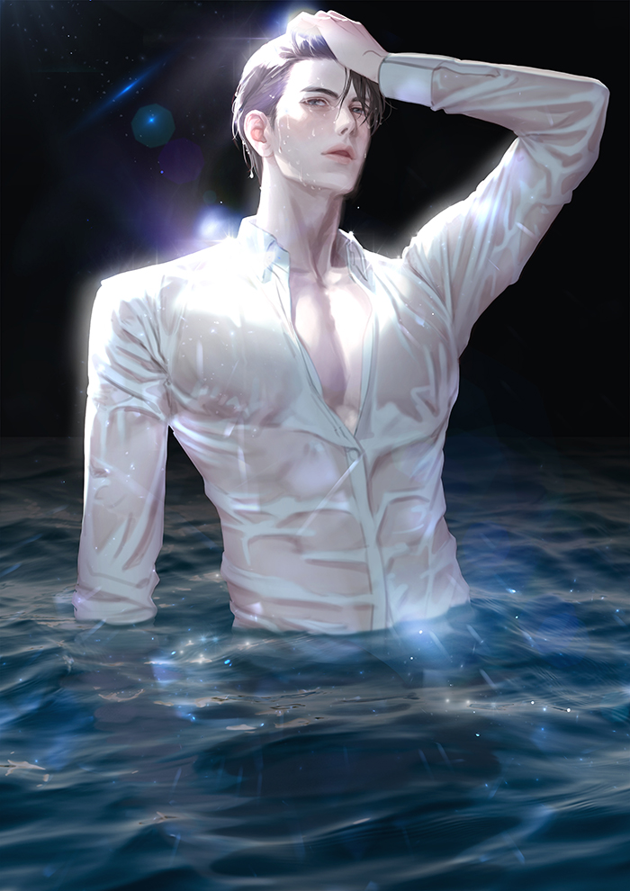 #새삐_채색팁
빛 느낌 쨍하게 주는 보정법 타래로 설명해요✨
<비포              애프터>