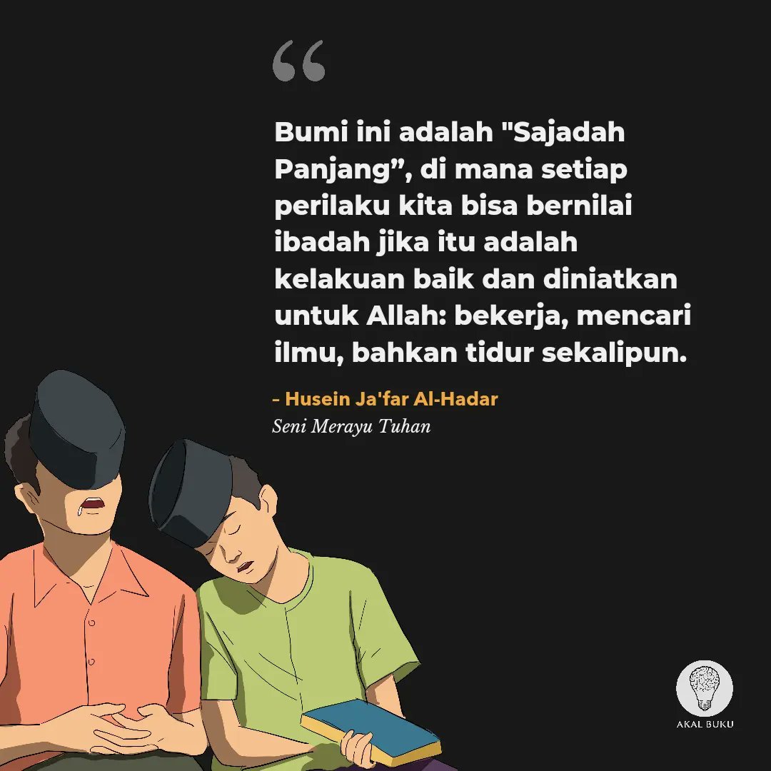 AkalBuku's tweet photo. Banyak cara untuk beribadah. Pada hal remeh sekalipun bisa jadi ada nilai ibadah. https://t.co/Cg2paEzQcO