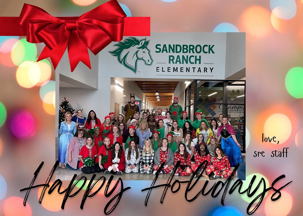 Happy Holidays from all of us on the ranch! Sending lots of love to all of our families this holiday season!❄️🎄✨💚

<a href="/dentonisd/">Denton ISD</a> <a href="/jkwilsiii/">Jamie Wilson, Ed.D.</a> @jsruss68 <a href="/springer_claire/">Claire Springer, M.Ed.</a> <a href="/knichols29/">Kristina Nichols, M.Ed.</a>