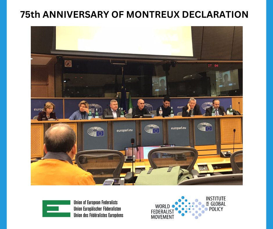 🗣️ Fernando Iglesias: “All the European crises are not European, but #global. Europe needs a more peaceful and integrated world.” - @federalists 🤝; #worldfederalist #globalproblems #worldjustice #worlddemocracy @Demoglobal @democracywb #75MontreuxDeclaration
