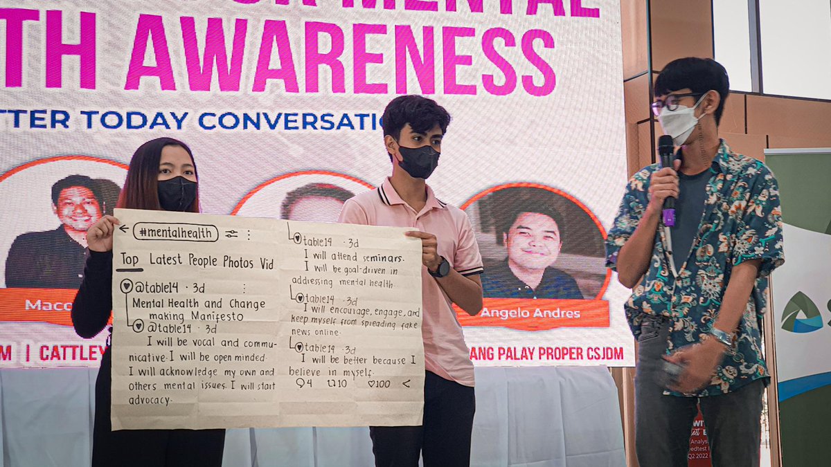 BetterTodayPH's tweet photo. .@PLDT and @LiveSmart supported a #BetterToday digital wellness and mental health summit in San Jose del Monte, Bulacan. Mental health advocates and professionals, including social media personality Macoy Dubs, shared stories of hope and self-care tips. https://t.co/NbWLilpRt9 https://t.co/WtTiO9Le1R