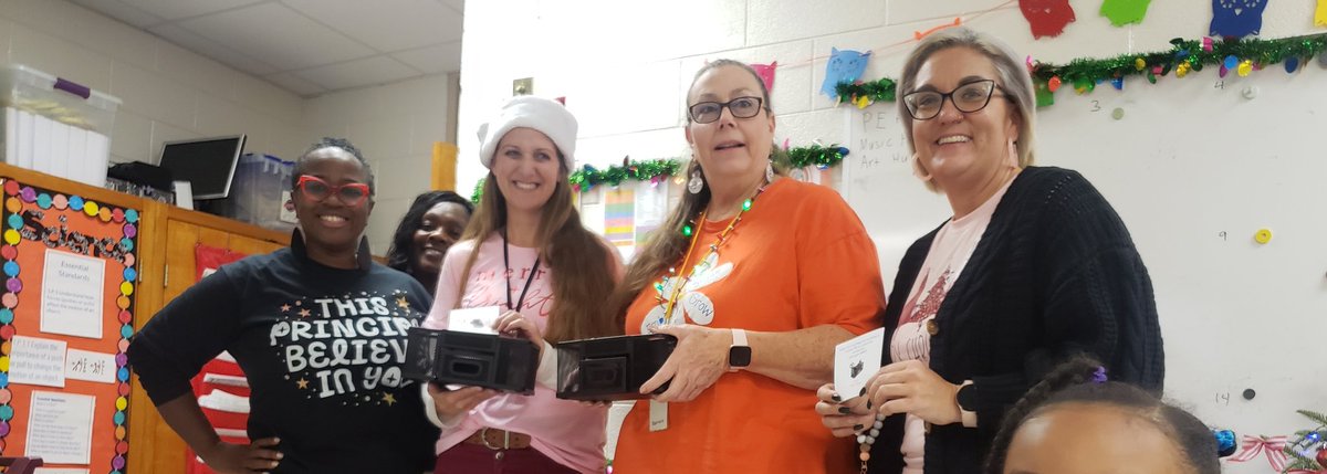 COBW2216's tweet photo. Celebrating the 4th day before Winter Break at BMES! We love our #PremierProfessionals! #Day2Winners #PositiveShirtDay #StayTuned #ProudPrincipal https://t.co/iZNFzeO9VF