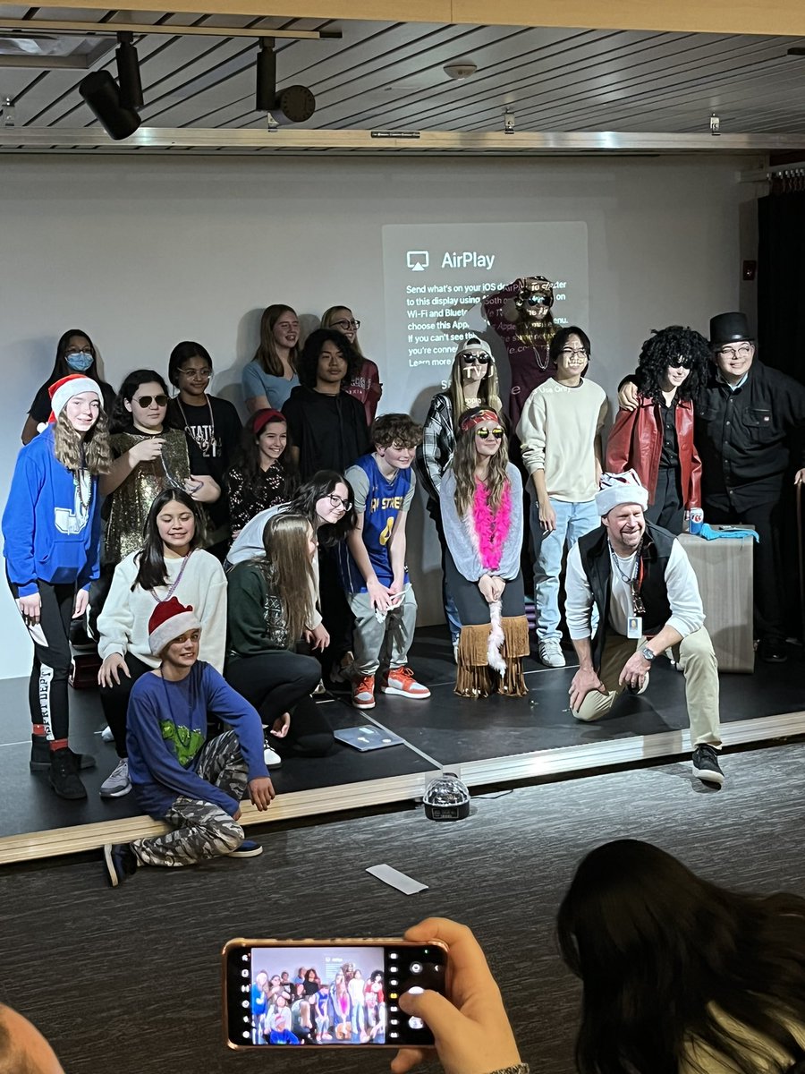 Fun to be at Jay tonight watching  the Bonelli (with Emma C) annual play!