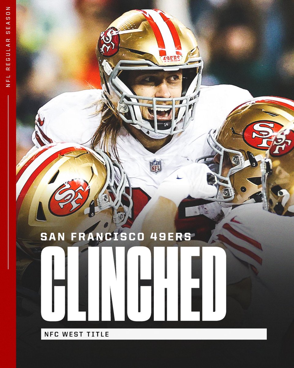 ESPNAusNZ's tweet photo. The 49ers are your NFC West champs! 💪 https://t.co/ixq8WItBFf