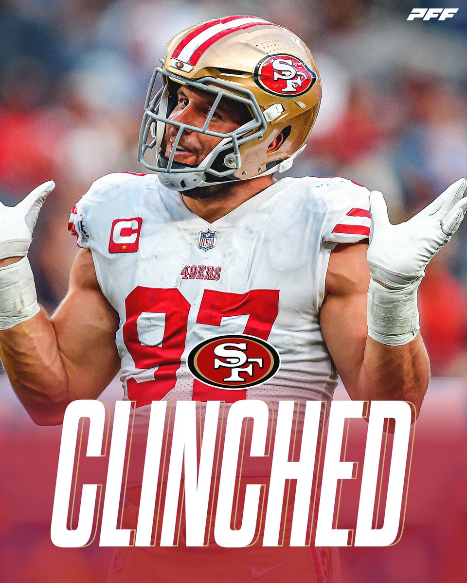 The 49ers have officially clinched the NFC West! 👑