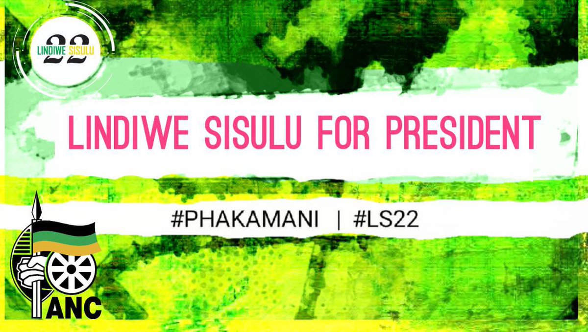 ls22president's tweet photo. @LindiweSisuluSA for President! ✊🏾
#LS22

#ANC55 
#ANCNationalConference https://t.co/R9r6BW0fvt