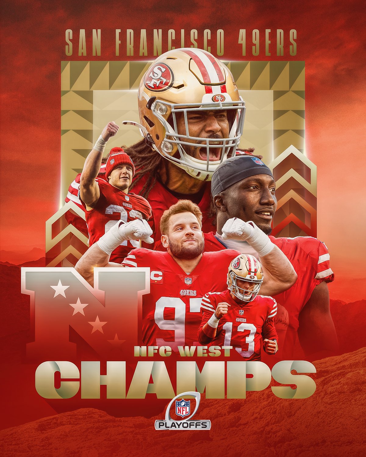 NFL on X: 'The @49ers clinch their first division title since 2019!  #NFLPlayoffs @budlight