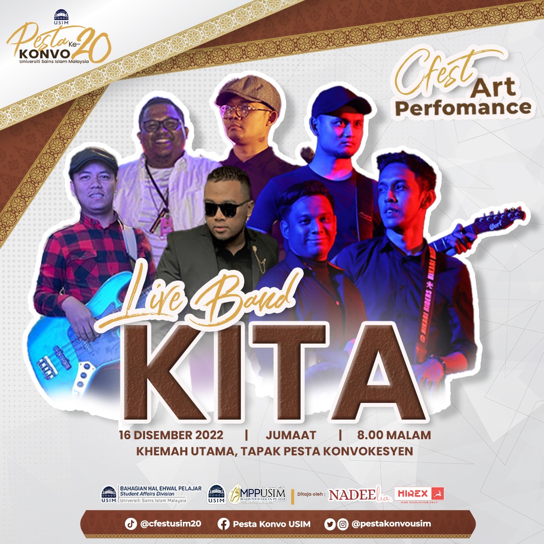 🎤 [ CFEST ART PERFORMANCE ] 🎤 

🎼 LIVE BAND KITA

SEMUA DIJEMPUT HADIR

AYUH HADIRKAN DIRI ANDA &amp; JUMPA ANDA DI SANA❗❗