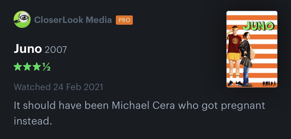 🇨🇦letterboxd reviews with threatening auras (@letterboxdauras) on Twitter photo 