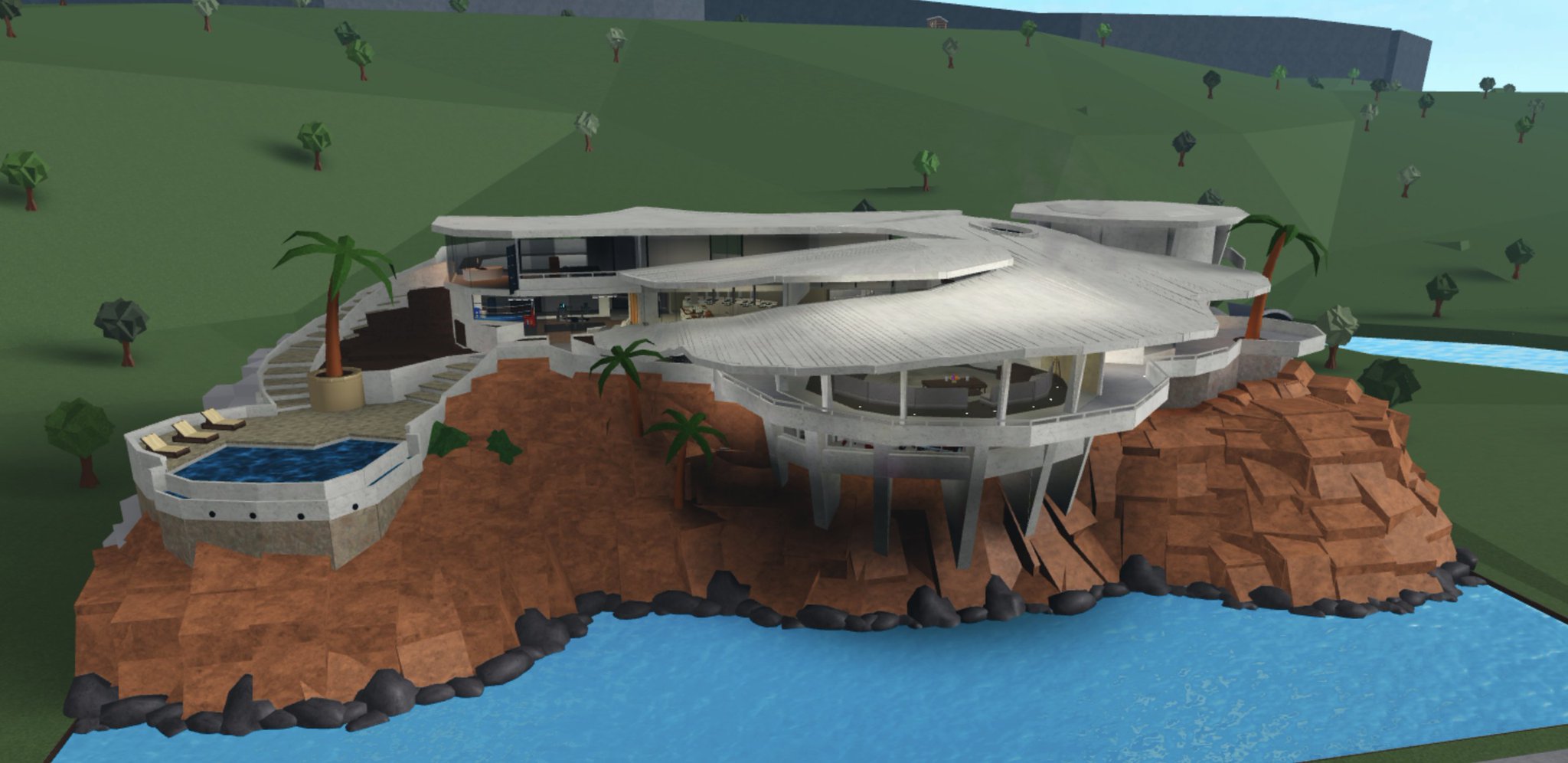 Andie on twitter tony stark s malibu mansion wip bloxburgbuilds