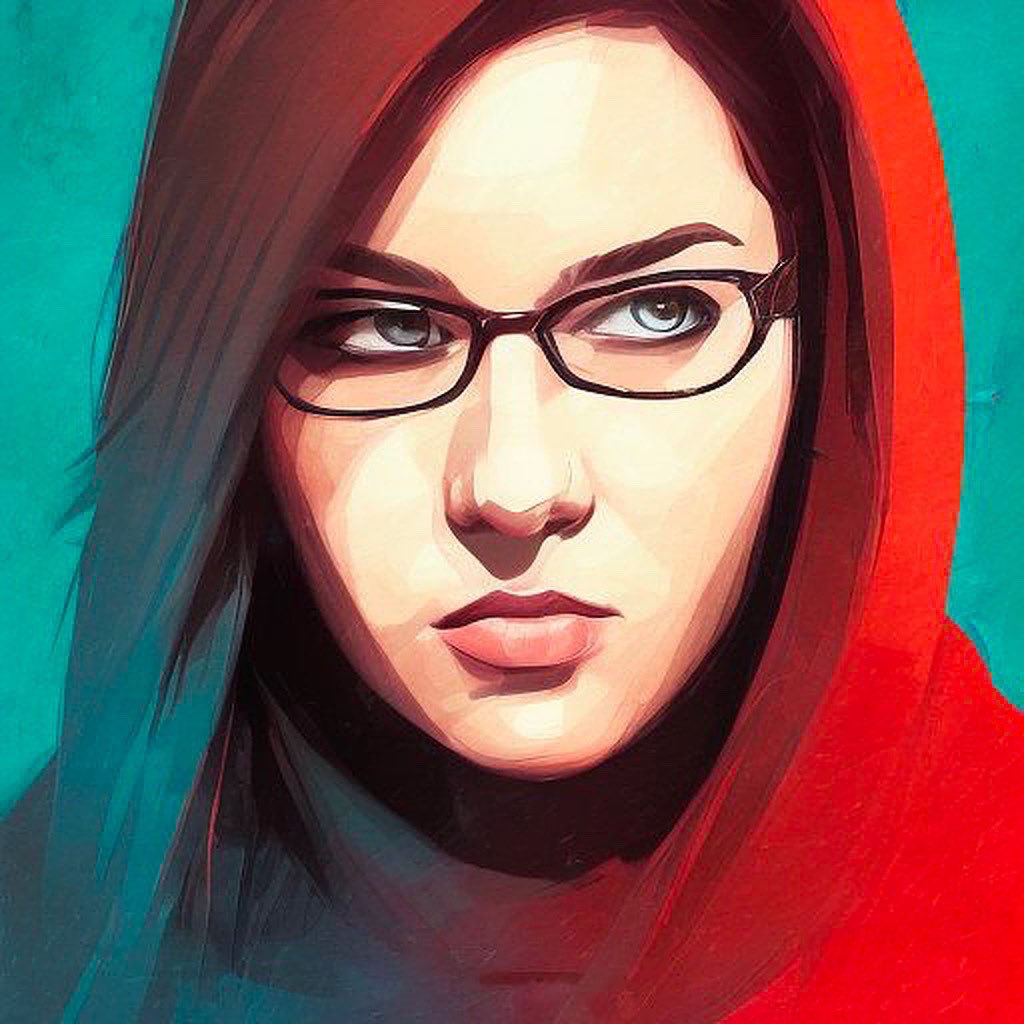 disenrage's tweet photo. Playing with AI art of me today and I don’t think any of them look like me necessarily, but they all make me look like a warrior and I appreciate that https://t.co/PbKx34WuMY