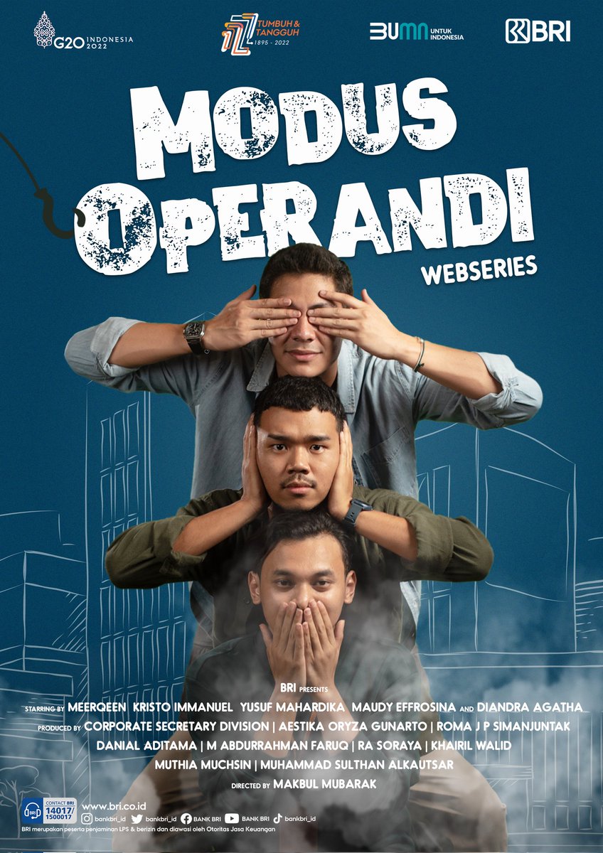 FadianIbrahim67's tweet photo. Yuk, belajar bareng bagaimana bisa menghindari Soceng melalui Web Series Modus Operandi.
Episode baru setiap hari Jumat!
#WebSeriesBRI
#ModusOperandiSeries
#ROBRIMalang
#KCLumajang https://t.co/Od49DOBAgO
