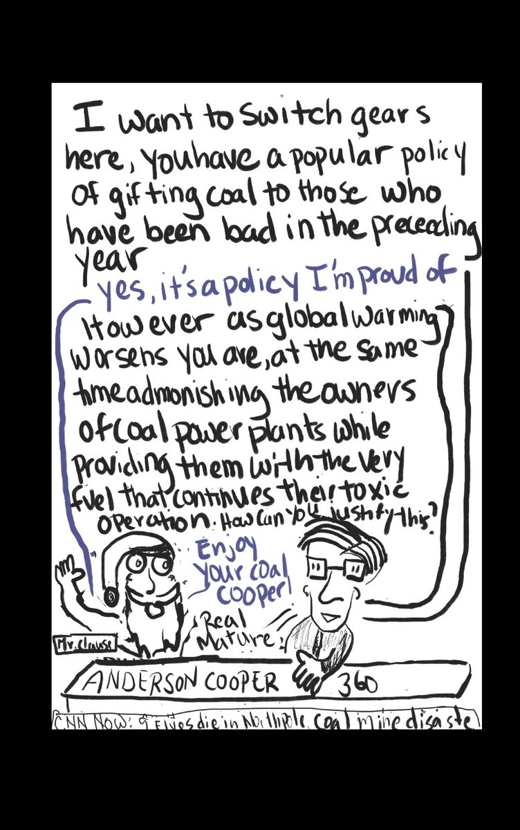 wackyjabs's tweet photo. #coalmining #coalforchristmas #globalwarming #santa #gotchaquestions #andersoncooper360 #westvirginiauniversity @santaclause @westvirginiau @algore @andersoncooper @mylivingyoga https://t.co/AVYCxpqL0X