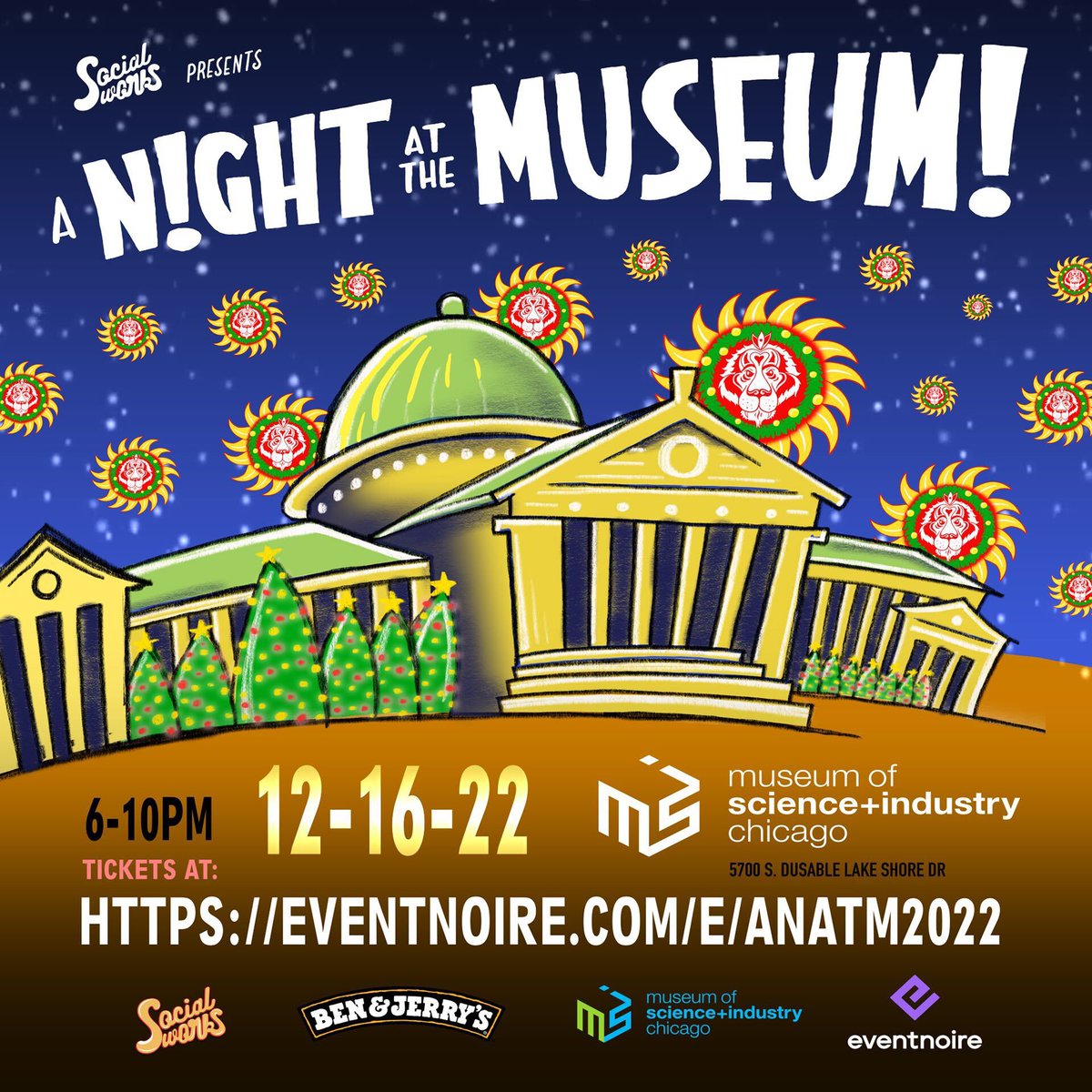 SwankPR's tweet photo. Come to @SocialWorks 4th annual “A Night at the Museum” bringing a night full of good times and thoughtfulness impacting homelessness! Tickets🎟: $15 for individuals &amp; 4 person bundles for $50!! Stay for the family fun &amp; @benandjerrys ice cream 😋🍨 #ANATM https://t.co/VGHHQPUBJ7 https://t.co/5ayDOe1iBL