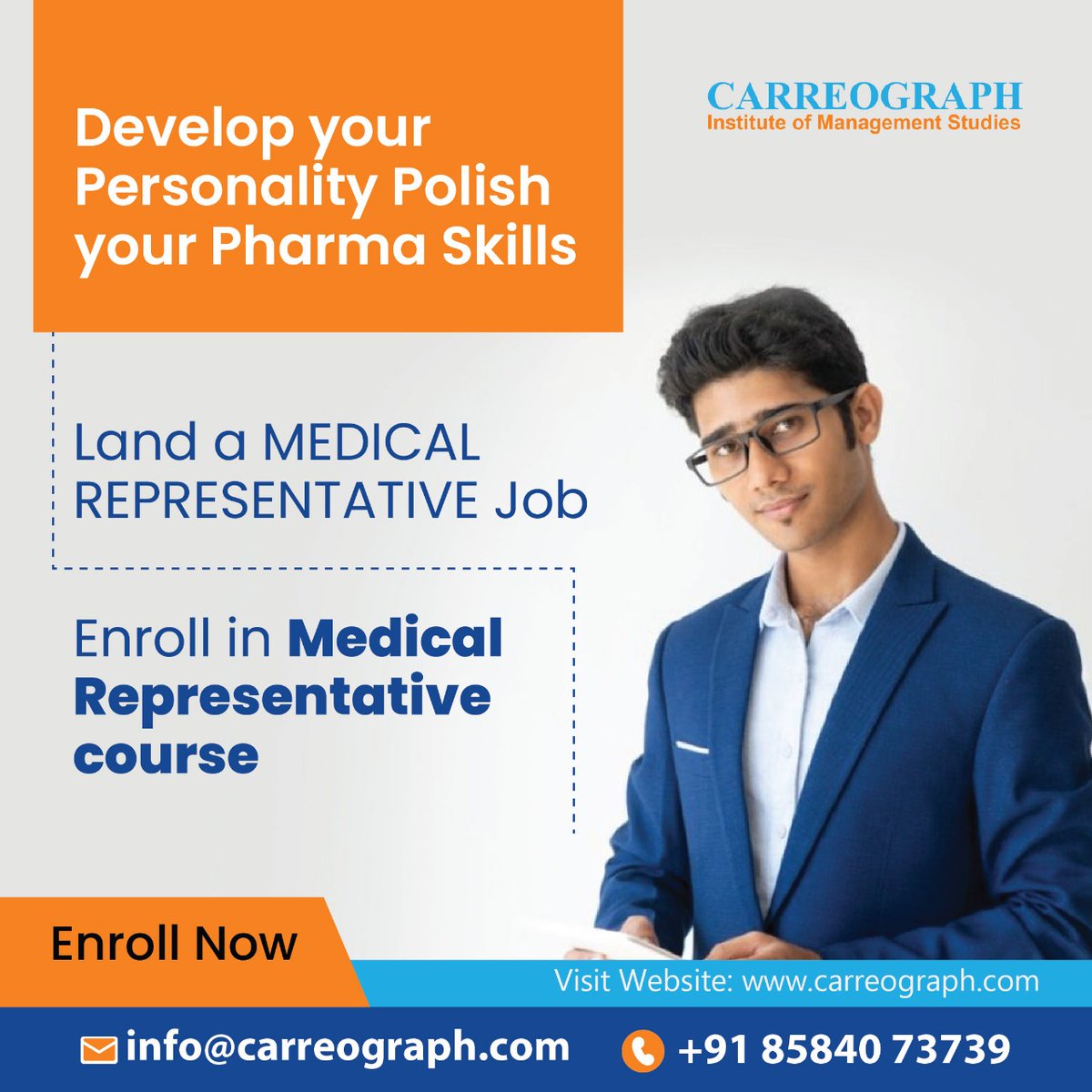carreograph's tweet photo. Develop your Personality. Polish your Pharma Skills
Call - +918584073739
info@carreograph.com
#pharma #pharmacy #medicine #healthcare #health #medical #pharmacology #pharmaceuticals #pharmaceutical #science #pharmacists #medicalaffairs #clinicaltrials #medicalrepresentative https://t.co/C0feztvKLI