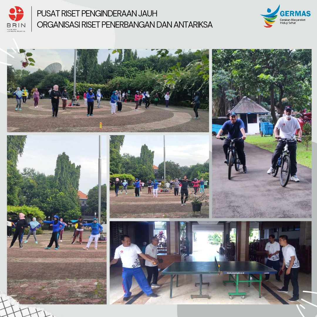 Wohoo, kegiatan GERMAS dgn berolahraga bersama kali ini, Jum'at (16/12) diikuti para pegawai PRPJ dgn penuh semangat nih #SobatInderaja. Para pegawai memanfaatkannya dgn senam bersama, bersepeda maupun bermain ping pong. Buat #SobatInderaja jgn lupa jg utk rutin berolahraga yaa !