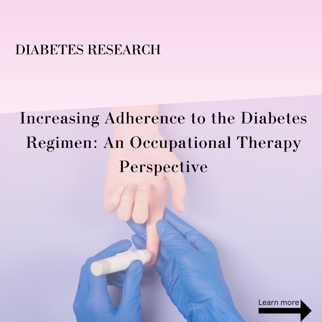 DROpenJournal's tweet image. &quot;Increasing Adherence to the Diabetes
Regimen..&quot; by Emily F. Piven, OTD, MHE, OTRL 
[ISSN 2379-6375]

Read the full article here: bit.ly/3utigqf

For manuscript submission click here: bit.ly/3Exv8kQ

#openventio #OpenAccess #diabetes