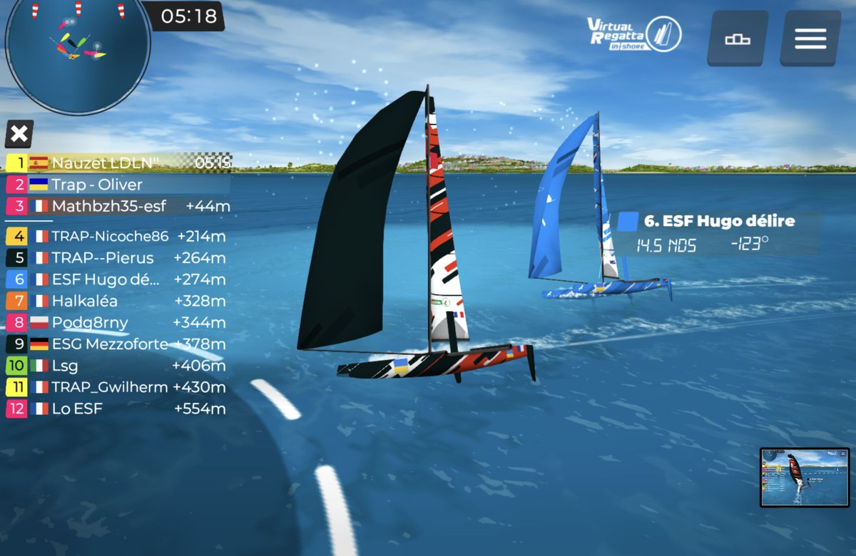 TRAP_Esailing's tweet photo. @EsailingFrance  Régate Internationale.
@sailranks : https://t.co/8YYGfRPb7Y
@VirtualRegatta #inshore #esailing https://t.co/2O1gEoPHh6