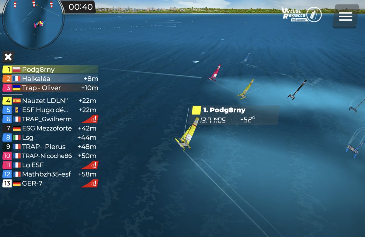 TRAP_Esailing's tweet photo. @EsailingFrance  Régate Internationale.
@sailranks : https://t.co/8YYGfRPb7Y
@VirtualRegatta #inshore #esailing https://t.co/2O1gEoPHh6