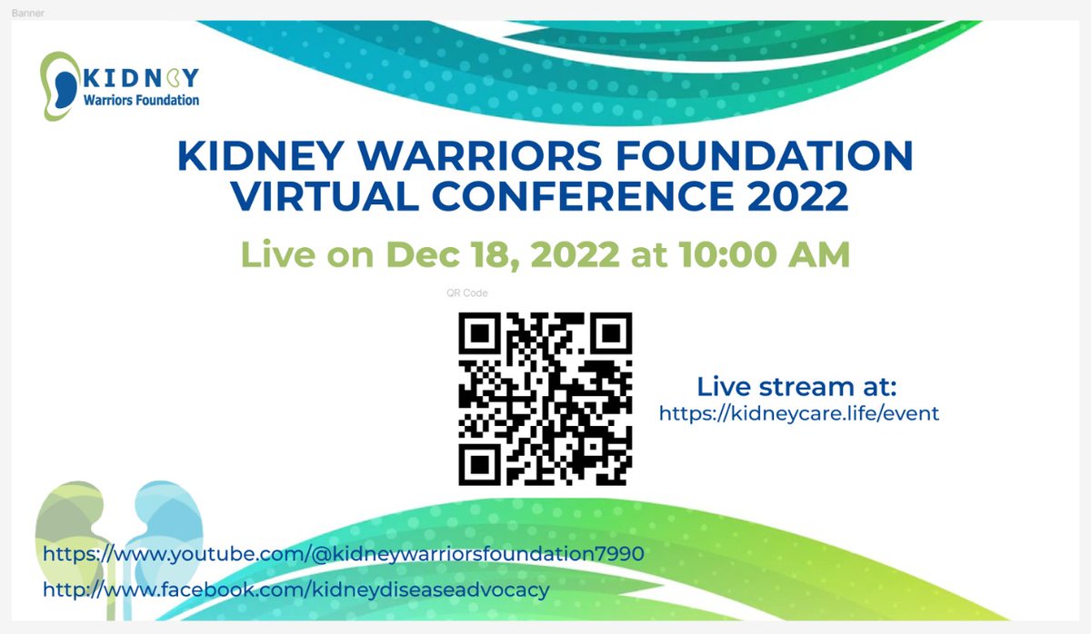 Join the Annual Virtual Conference 2022, organized by @kidney_warriors to know about the deep insights of #ckd #dialysis and #kidneytransplant On December 18, 2022, at 10:00 AM (IST) URL: kidneycare.life/event #kidney #dialysis #ckd #kidneytransplant #diabetes #kidneyhealth
