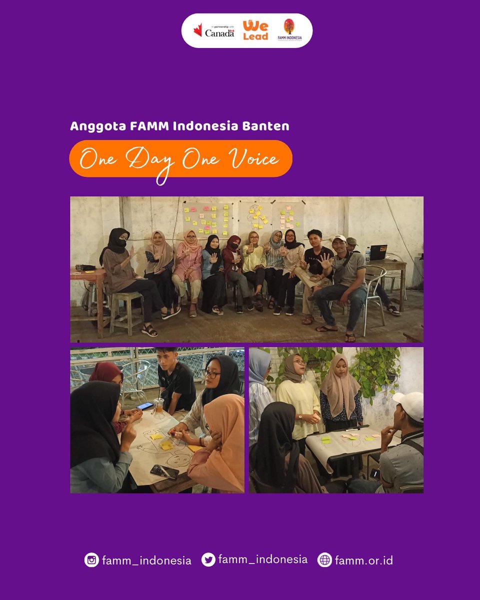 famm_indonesia's tweet photo. #ODOV2022
Sebuah dokumentasi kegiatan Kampanye One Day One Voice 2022 di Banten yang dilaksanakan oleh anggota FAMM Indonesia dan jaringan.
#StrongerinSolidarity #BersamaKitaKuat #FAMMIndonesia #FAMM #GerakBersama #LawanKekerasan https://t.co/9Mzl8u8ZQP