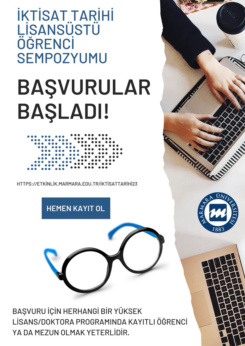 🎓İktisat Tarihi Lisansüstü Öğrenci Sempozyumu'na sözlü sunucu ya da dinleyici olarak katılmak için herhangi bir yüksek lisans/doktora programında kayıtlı öğrenci ya da mezun olmak yeterlidir.
👉etkinlik.marmara.edu.tr/iktisattarihi23

Sorularınız için : ikttosempozyum@gmail.com