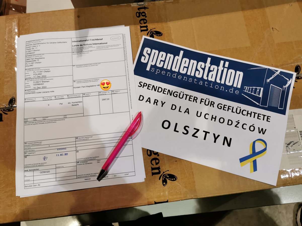 queer_cities's tweet photo. Wieder verlässt ein LKW mit Spendengütern unsere Spendenstation Richtung @Miasto_Olsztyn zu unserem Partner  #OlsztyńskiMarszrówności um Geflüchtete zu unterstützen🥳🌈💙💛

@lsvd #Ukraine #Ukrainehilfe #Fluechtlinge #aidforukraine #Bremen #MarszRówności #LGBT #LGBTIQ #Queer #CSD https://t.co/FwIfrdZUD4